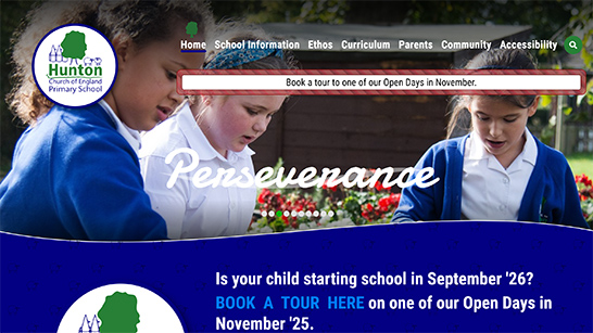 Hunton CEP website screenshot